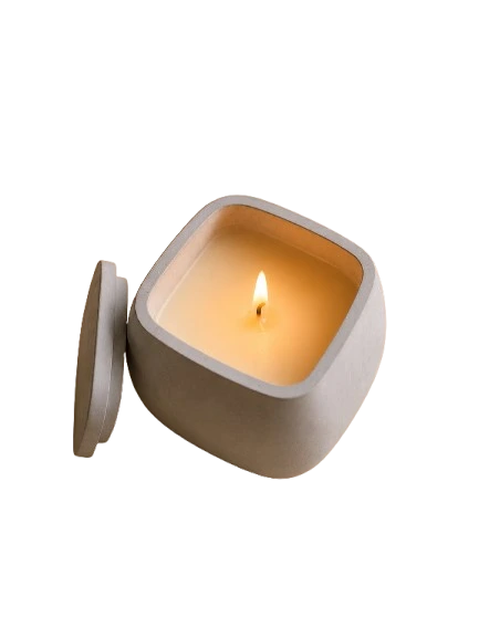 Bougie artisanale parfumée au parfum "relaxation à tahiti"