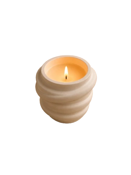 Bougie artisanale au musc blanc