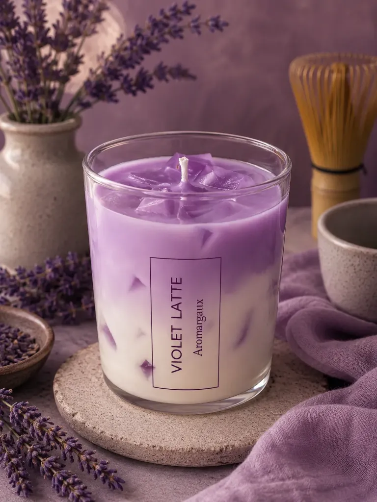 Bougie Gourmande "Violet Latte"
